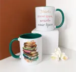 Чаша "Толкова много книги, толкова малко време"