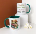 Чаша "Толкова много книги, толкова малко време" 2
